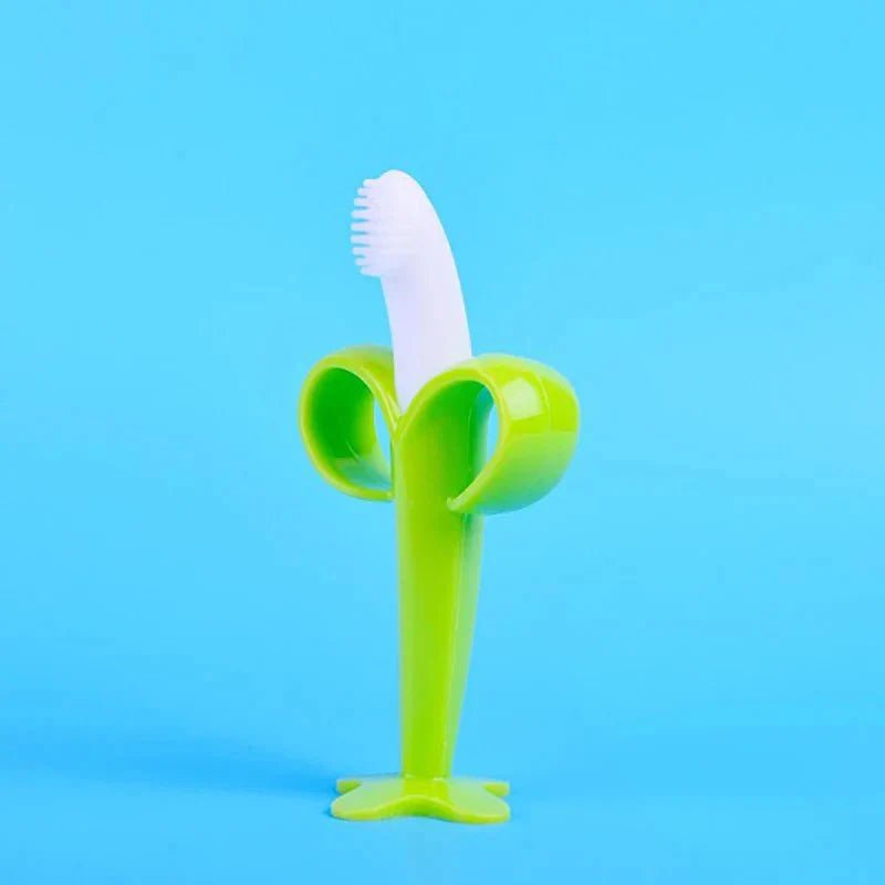 Anneau de Dentition - BananaChewBrush™ - Vert - Jouet Malin