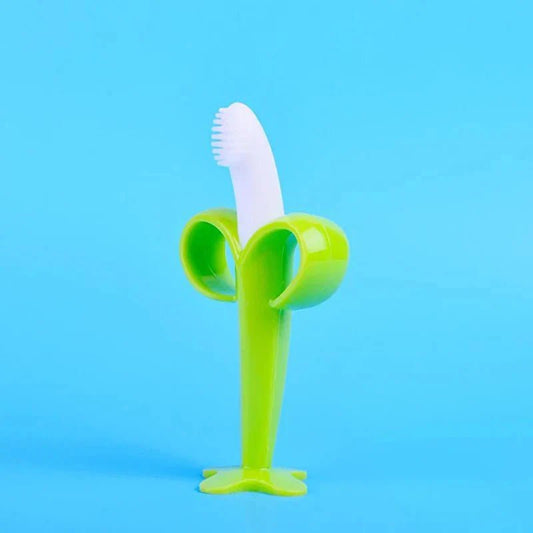 Anneau de Dentition - BananaChewBrush™ - Vert - Jouet Malin