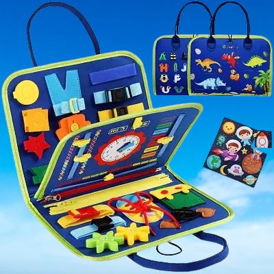 Tableau d'Activité Montessori - MontessoriBoard™ - Dinosaure - Jouet Malin